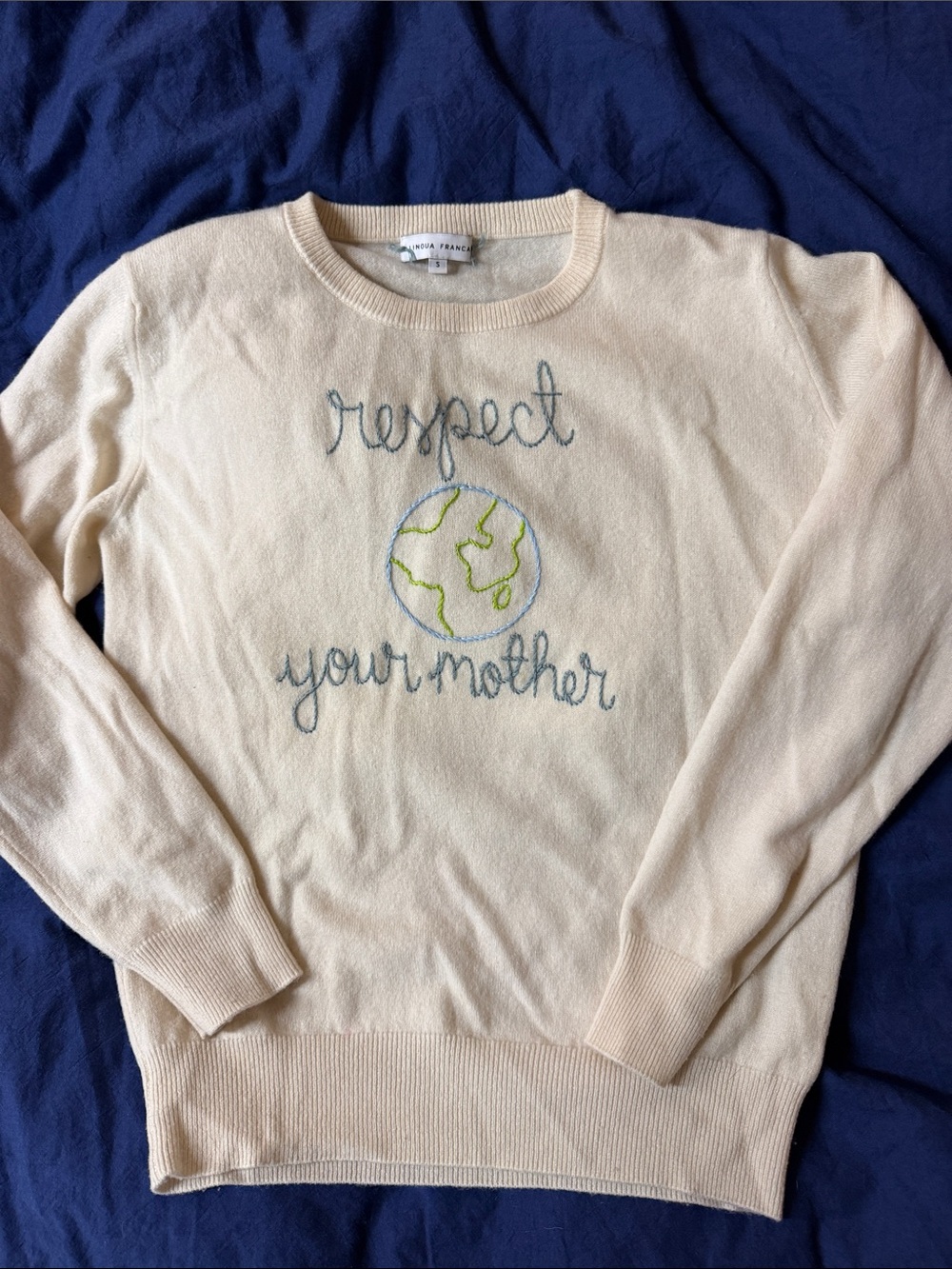 Lingua Franca cashmere sweater size small